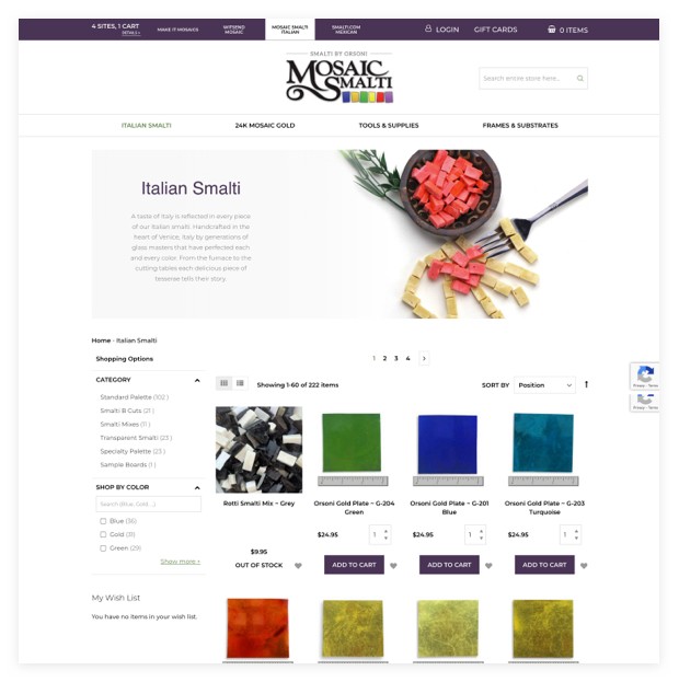Witsend Mosaic Magento 2 Homepage